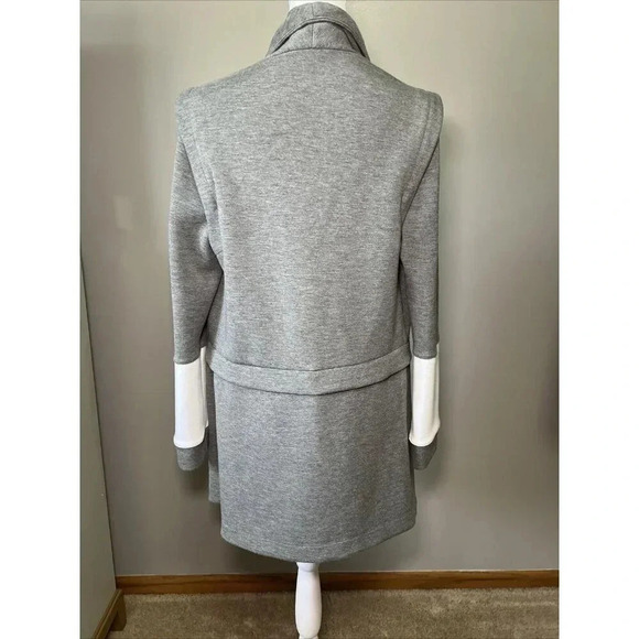 BCBGmaxazria Convertible Detachable Open Jacket Size Small Grey Casual - Picture 7 of 16
